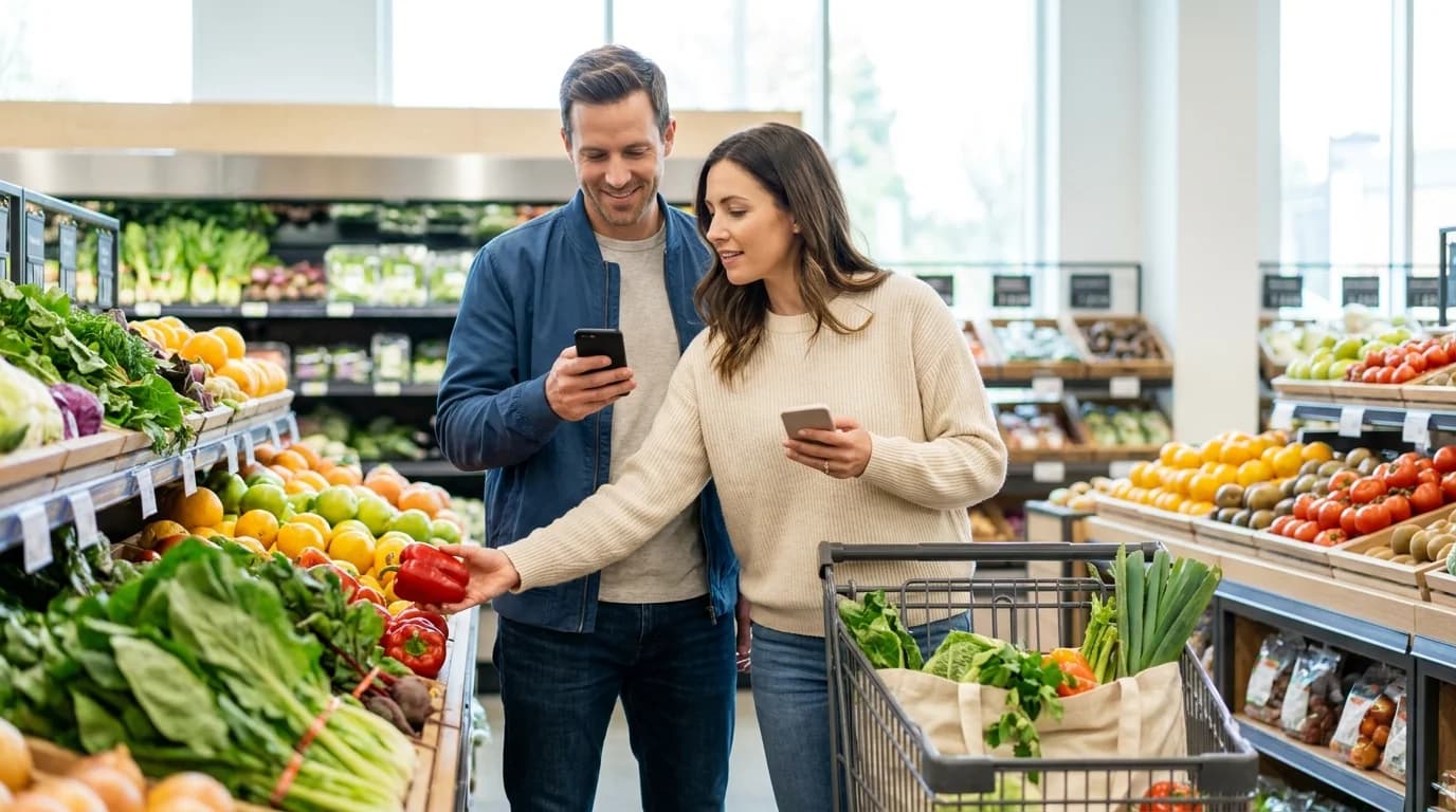 Grocery List App Organized by Aisle With Real-Time Sharing for Couples