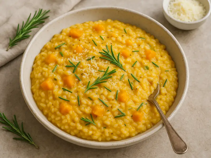 Creamy Pumpkin and Rosemary Risotto | MenuMagic